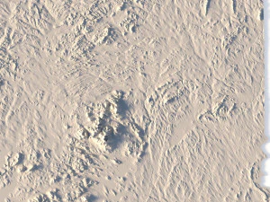 Maine Topographic Map STL Model 3D Print Model