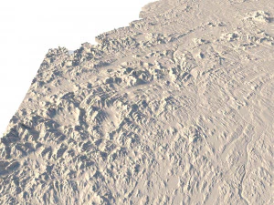 Maine Topographic Map STL Model 3D Print Model