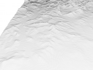 Maine Topographic Map STL Model 3D Print Model