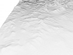 Maine Topographic Map STL Model 3D Print Model