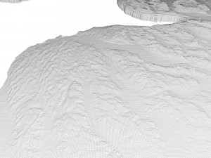 Michigan Topographic Map STL Model Model Cetak 3D