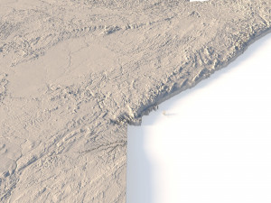 Minnesota Topographic Map STL Model 3D Print Model