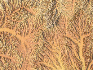 Mississippi Topographic Map STL Model 3D Print Model