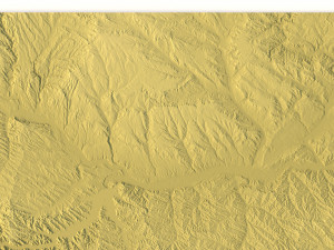 Montana Topographic Map STL Model Modello di stampa 3D