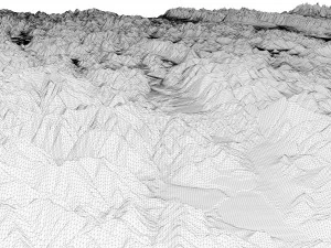 Montana Topographic Map STL Model 3D Print Model