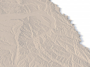 Nebraska Topographic Map STL Model 3D-Druckmodell