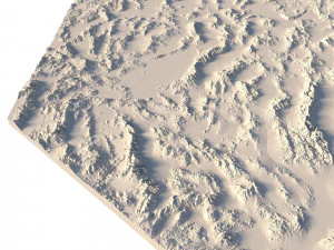Nevada Topographic Map STL Model 3D Print Model