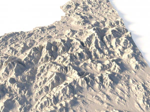 New Hampshire Topographic Map STL Model 3D Print Model