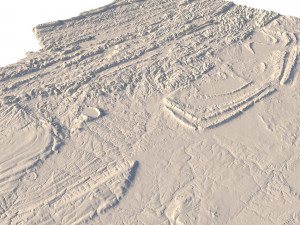 New Jersey Topographic Map STL Model 3D Print Model