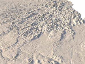 New York Topographic Map STL Model 3D 打印模型