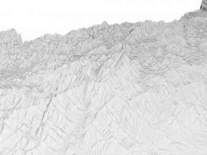 North Carolina Topographic Map STL Model Modelo de Impressão 3D