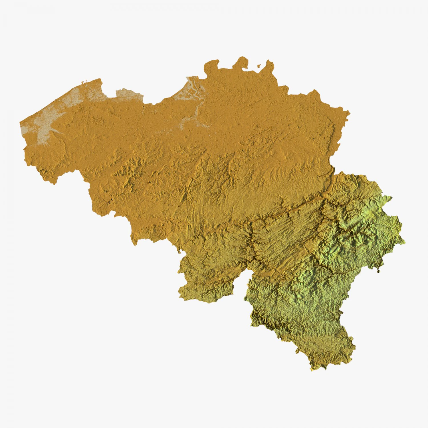 Belgium STL 3D Print Model .c4d .max .obj .3ds .fbx .stl .blend