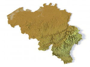 Belgium STL 3D Print Model