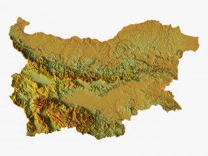 Bulgarien STL 3D Druckmodell