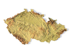 STL da Rep&uacute;blica Tcheca Modelo de Impressão 3D