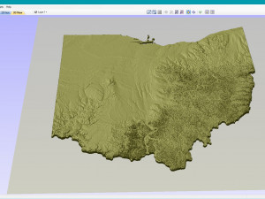 State of Ohio STL 3D Druckmodell
