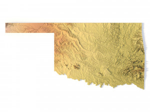 State of Oklahoma STL 3D Print Models
