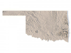 State of Oklahoma STL Modèles 3D en vedette