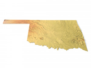 State of Oklahoma STL Modèles 3D en vedette