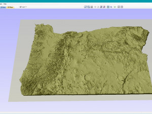 State of Oregon STL 3D-printmodel
