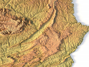 State of Pennsylvania STL 3D Baskı Modeli