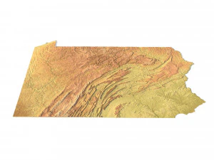 State of Pennsylvania STL 3D Print Model