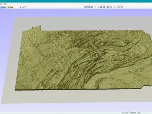 State of Pennsylvania STL 3D Baskı Modeli