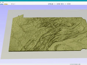 State of Pennsylvania STL 3D Print Model