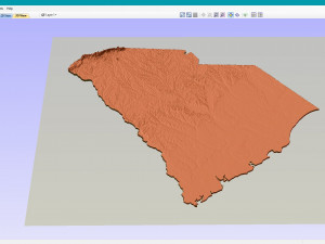 State of South Carolina STL Modelo de Impressão 3D