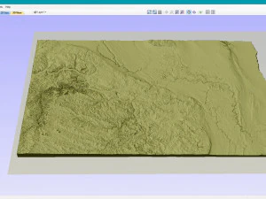 State of South Dakota STL 3D Print Model