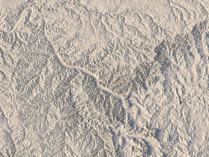 State of Tennessee STL 3D-Druckmodell