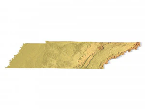 State of Tennessee STL 3D Print Model