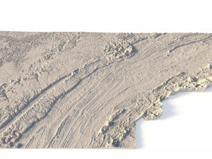 State of Tennessee STL 3D-Druckmodell