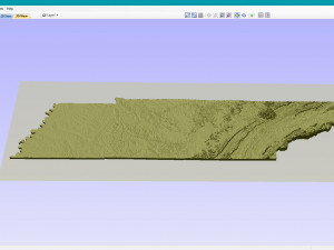 State of Tennessee STL 3D-Druckmodell