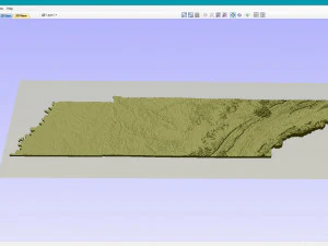State of Tennessee STL 3D Print Model