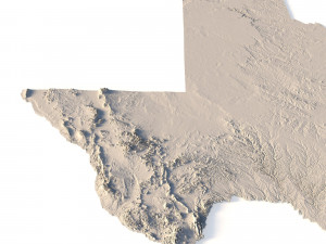 State of Texas STL 3D 打印模型