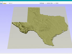 State of Texas STL 3D 打印模型