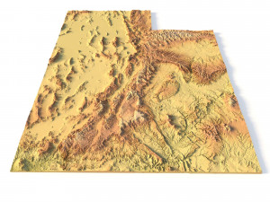 State of Utah STL 3D Print Model