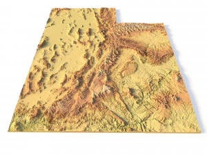 State of Utah STL 3D Print Model