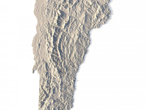 State of Vermont STL 3D Print Model