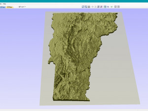 State of Vermont STL 3D Print Model