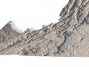 State of Virginia STL 3D Print Model