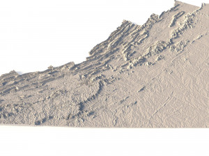 State of Virginia STL 3D Print Model