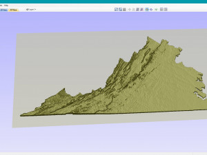 State of Virginia STL 3D Print Model