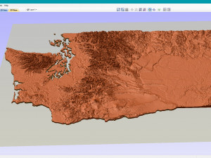 State of Washington STL Modello di stampa 3D