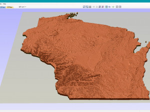 State of Wisconsin STL Modèles 3D en vedette