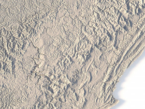 State of West Virginia STL 3D Принт Модель