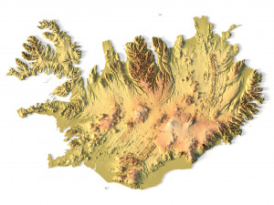 Iceland STL 3Dプリントモデル