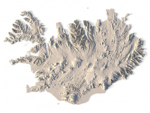 Iceland STL 3Dプリントモデル