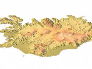 Iceland STL 3Dプリントモデル